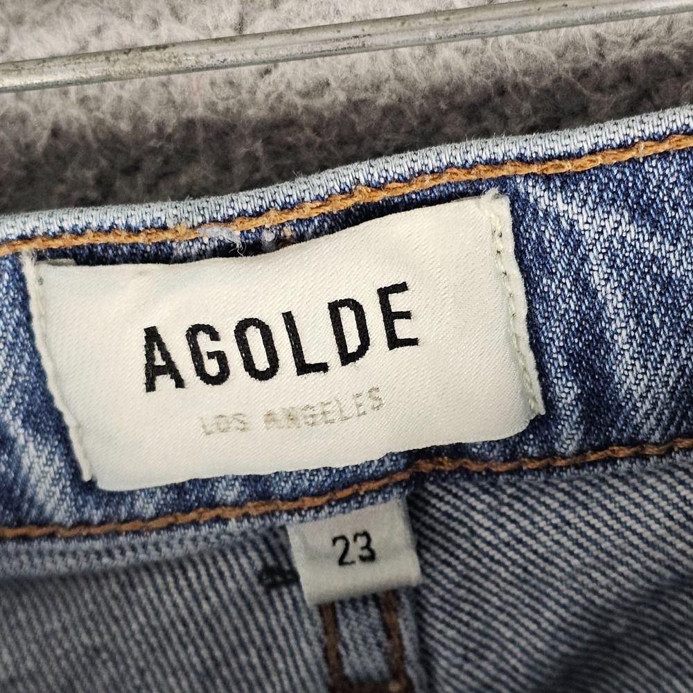 Agolde Harper Jeans Womens 23 Denim Americana Streetwear Straight Leg A9153-1554 - Picture 6 of 9